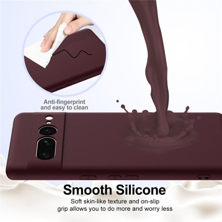 Защитный чехол Deexe Silicone Case with MagSafe для Google Pixel 7 Pro - Dark Blue: фото 6 из 9