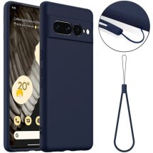 Защитный чехол Deexe Silicone Case with MagSafe для Google Pixel 7 Pro - Dark Blue: фото 1 из 9