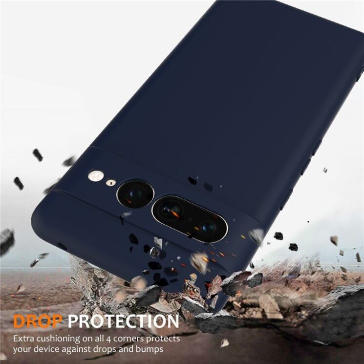 Защитный чехол Deexe Silicone Case with MagSafe для Google Pixel 7 Pro - Dark Blue: фото 3 из 9