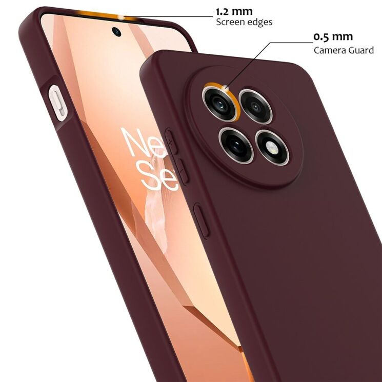 Защитный чехол Deexe Silicone Case with MagSafe для OnePlus 13R / Ace 5 / Ace 5 Pro - Black: фото 6 из 8
