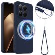 Захисний чохол Deexe Silicone Case with MagSafe для Xiaomi 17T Pro - Dark Blue (422334DB)