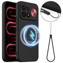 Защитный чехол Deexe Silicone Case with MagSafe для Xiaomi Poco F9 Ultra - Black: фото 1 из 8