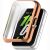 Защитный чехол Deexe Silicone Frame для Huawei Band 11 - Rose Gold: фото 1 из 1