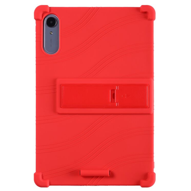 Захисний чохол Deexe Silicone Kickstand для Lenovo Idea Tab Pro Gen 2 - Red: фото 3 з 18