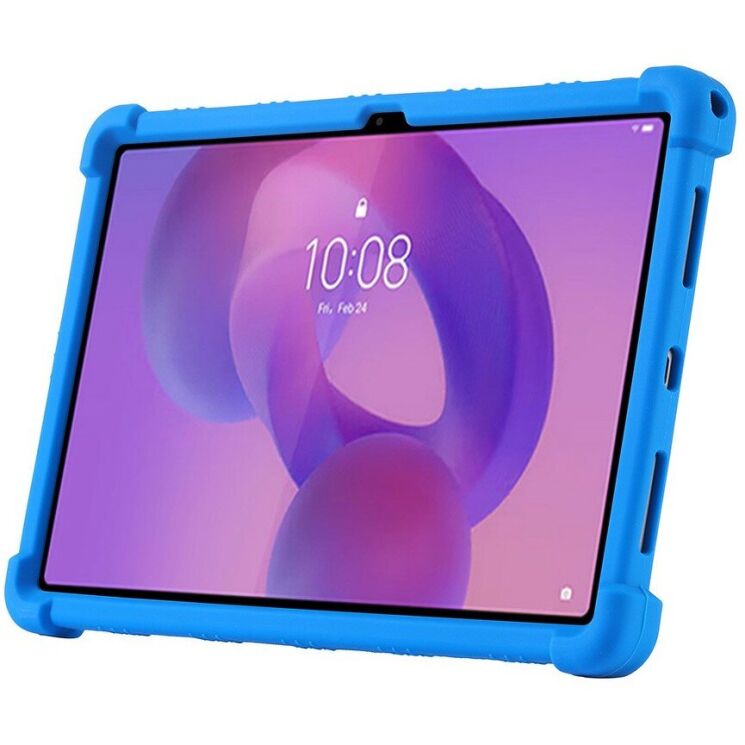 Захисний чохол Deexe Silicone Kickstand для Lenovo Tab K11 Gen 2 / Idea Tab (TB336) - Dark Blue: фото 3 з 12