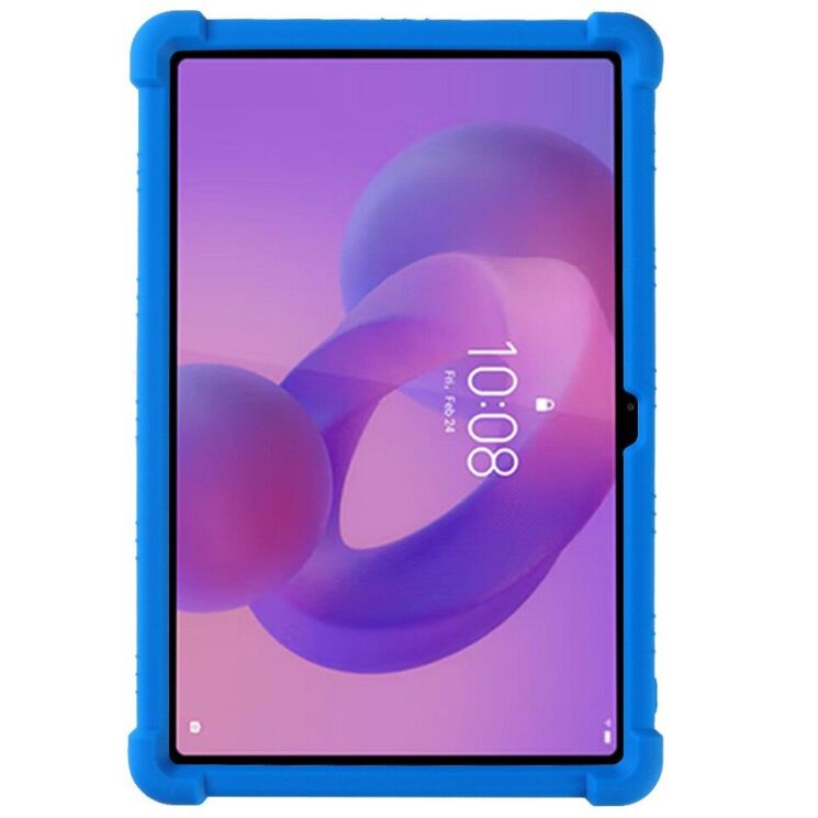 Захисний чохол Deexe Silicone Kickstand для Lenovo Tab K11 Gen 2 / Idea Tab (TB336) - Dark Blue: фото 5 з 12