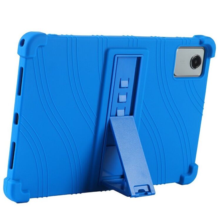 Захисний чохол Deexe Silicone Kickstand для Lenovo Tab K11 Gen 2 / Idea Tab (TB336) - Dark Blue: фото 2 з 12