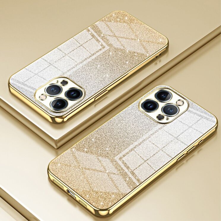 Захисний чохол Deexe Sparkles Cover для Apple iPhone 13 Pro - Gold: фото 2 з 7