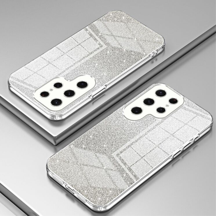 Защитный чехол Deexe Sparkles Cover для Samsung Galaxy S23 Ultra (S918) - Transparent: фото 2 из 7