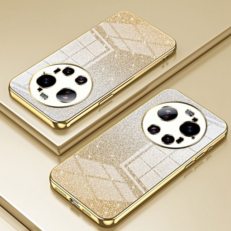 Защитный чехол Deexe Sparkles Cover для Xiaomi 17 Ultra - Gold: фото 2 из 7
