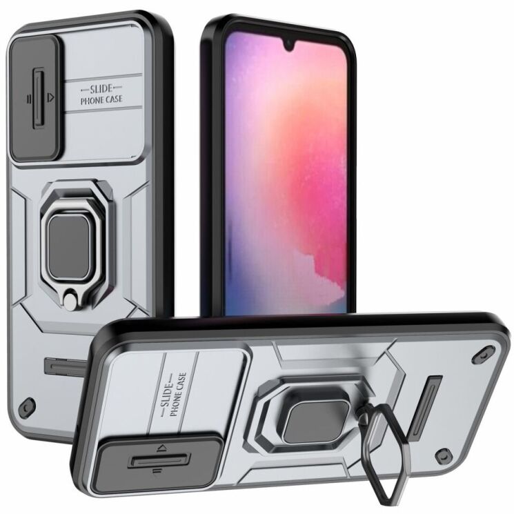 Захисний чохол Deexe Stellar Shield для Samsung Galaxy A24 (A245) - Grey: фото 1 з 9