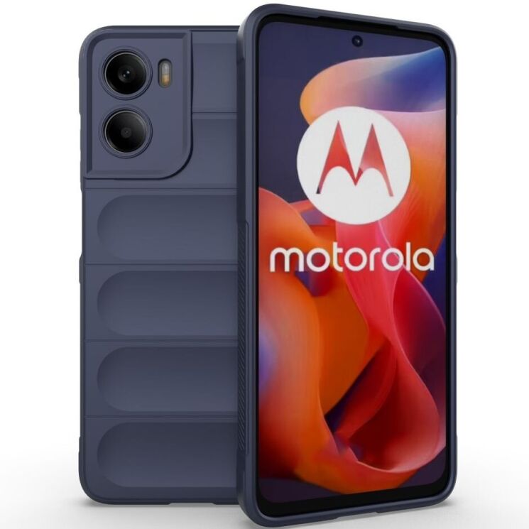 Защитный чехол Deexe Terra Case для Motorola Moto G05 / Moto E15 - Dark Blue: фото 1 из 4