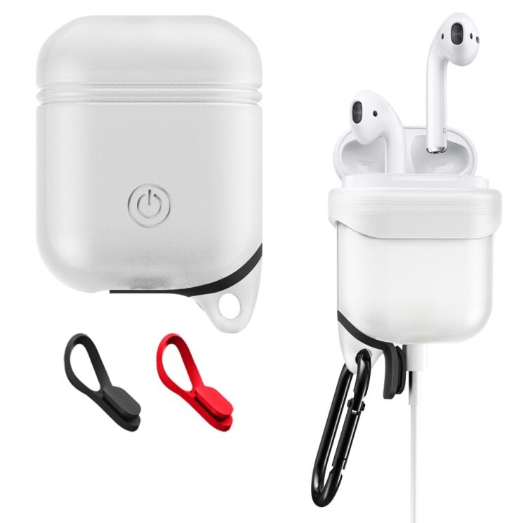 Защитный чехол Deexe Waterproof Case для Apple AirPods 1 / 2 - White: фото 1 из 14