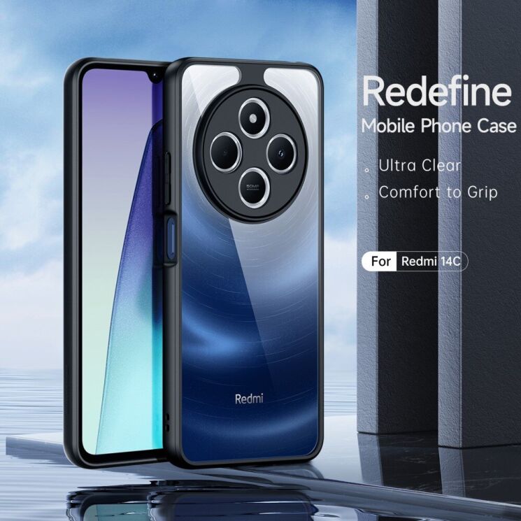 Защитный чехол DUX DUCIS Aimo Series для Xiaomi Redmi 14C / Redmi A4 5G / Poco C75 - Black: фото 4 из 10
