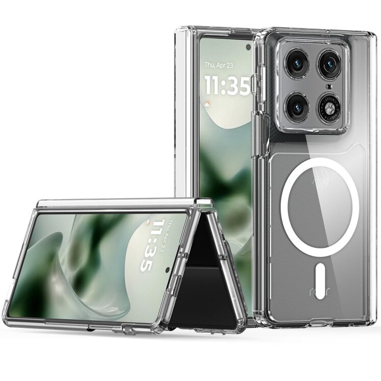 Защитный чехол DUX DUCIS Clin Series MagSafe (FF) для Motorola Razr Fold - Clear: фото 3 из 13