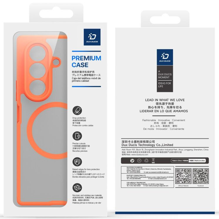 Захисний чохол Dux Ducis Expn Series Magnetic (FF) для Samsung Galaxy Fold 8 Ultra - Orange (424001O) Захисний чохол Dux Ducis Expn Series Magnetic (FF) для Samsung Galaxy Fold 8 Ultra - Orange: фото 5 з 12