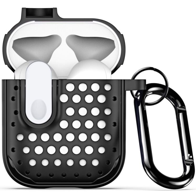 Защитный чехол DUX DUCIS PECM Series для Apple AirPods 1 / 2 - Black / White: фото 1 из 19