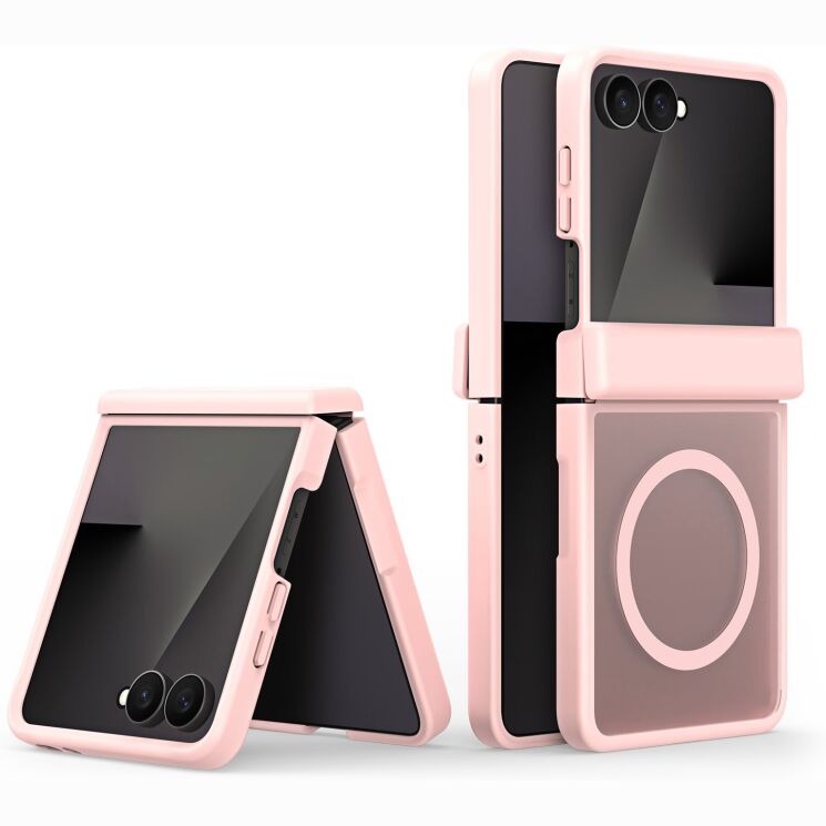 Защитный чехол DUX DUCIS Yind Series MagSafe для Samsung Galaxy Flip 8 - Light Pink: фото 1 из 11