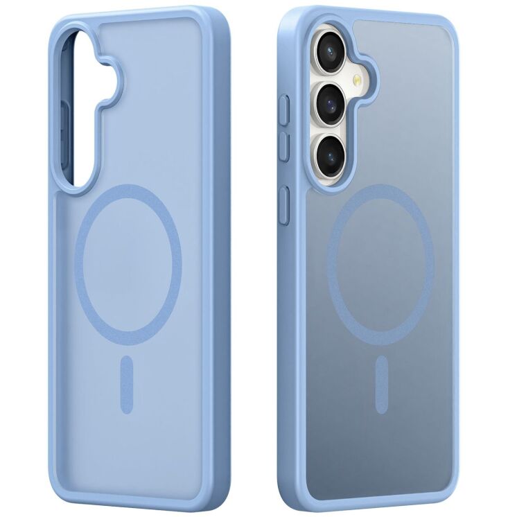 Защитный чехол DUX DUCIS Yind Series MagSafe для Samsung Galaxy S25 FE (S731) - Light Blue: фото 2 из 9