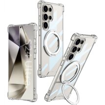 Защитный чехол GKK Airbag MagStand для Samsung Galaxy S24 Ultra (S928) - Transparent: фото 1 из 9