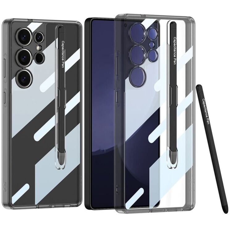Защитный чехол GKK Crystal Case для Samsung Galaxy S25 Ultra (S938) - Transparent Black: фото 1 из 8