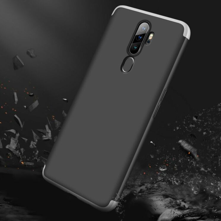 Захисний чохол GKK Double Dip Case для OPPO A5 2020 - Black / Silver: фото 2 з 6