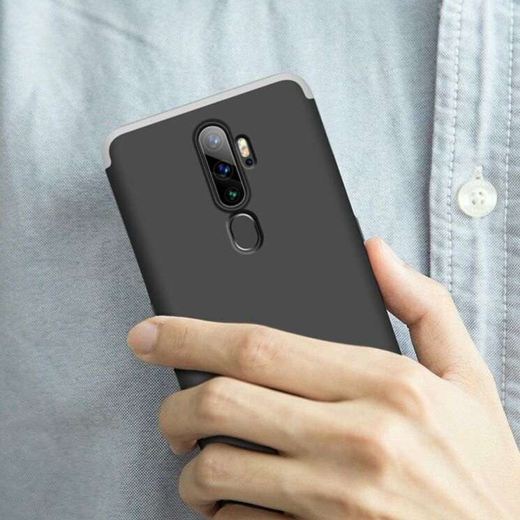 Захисний чохол GKK Double Dip Case для OPPO A5 2020 - Black / Silver: фото 3 з 6