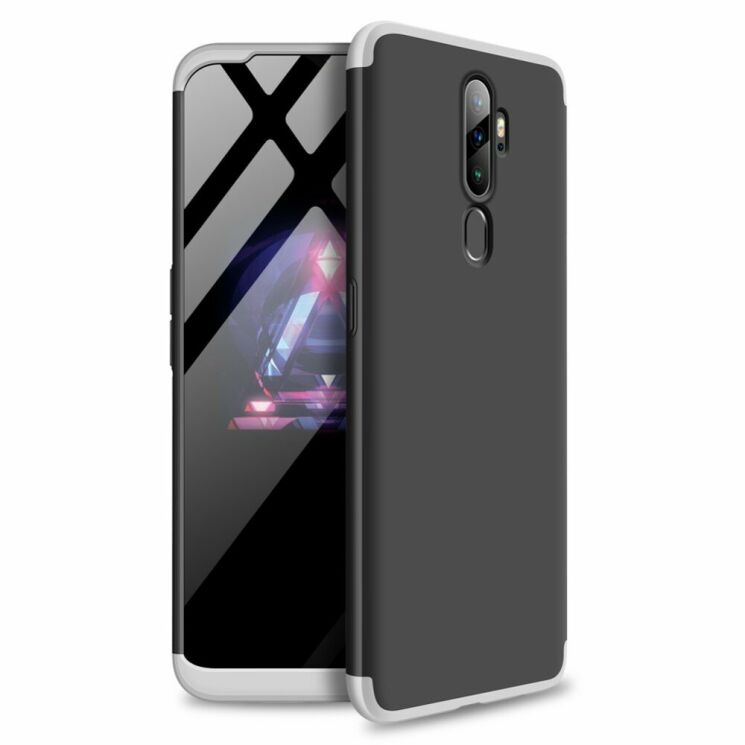 Захисний чохол GKK Double Dip Case для OPPO A5 2020 - Black / Silver: фото 1 з 6