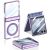 Защитный чехол GKK Hinge Magnetic для Samsung Galaxy Flip 7 - Purple: фото 1 из 10