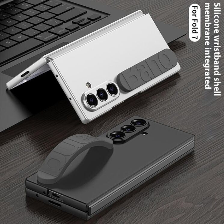 Защитный чехол GKK Wristband Case (FF) для Samsung Galaxy Fold 7 - Silver: фото 8 из 9