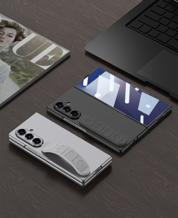 Защитный чехол GKK Wristband Case (FF) для Samsung Galaxy Fold 7 - Silver: фото 3 из 9