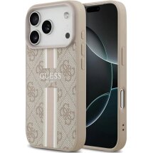 Защитный чехол Guess 4G Printed Stripes MagSafe для iPhone 17 Pro (GUHMP17LP4RPSP) - Pink: фото 1 из 9