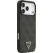 Защитный чехол Guess Leather 4G Triangle Strass MagSafe для iPhone 17 Pro Max (GUHMP17XP4TDPLK) - Black (402886B). Фото 4 из 9