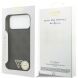Защитный чехол Guess Leather 4G Triangle Strass MagSafe для iPhone 17 Pro Max (GUHMP17XP4TDPLK) - Black (402886B). Фото 8 из 9