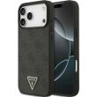 Защитный чехол Guess Leather 4G Triangle Strass MagSafe для iPhone 17 Pro Max (GUHMP17XP4TDPLK) - Black (402886B)