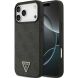 Защитный чехол Guess Leather 4G Triangle Strass MagSafe для iPhone 17 Pro Max (GUHMP17XP4TDPLK) - Black (402886B). Фото 1 из 9