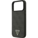Защитный чехол Guess Leather 4G Triangle Strass MagSafe для iPhone 17 Pro Max (GUHMP17XP4TDPLK) - Black (402886B). Фото 6 из 9
