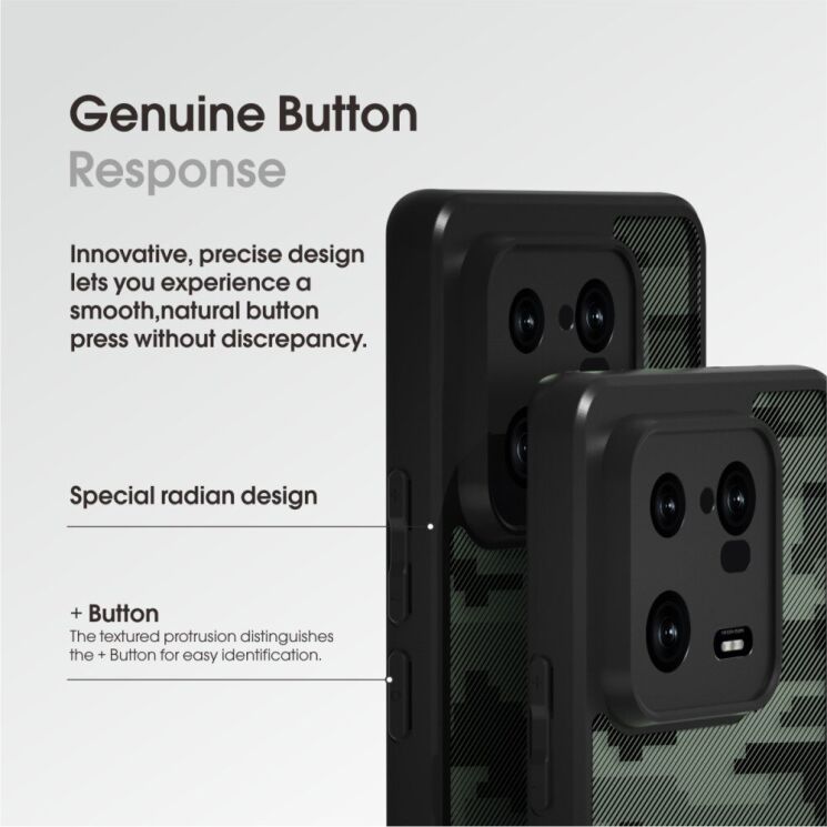 Захисний чохол IBMRS Military для Xiaomi 13 Pro - Camouflage: фото 4 з 6