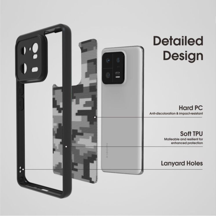 Захисний чохол IBMRS Military для Xiaomi 13 Pro - Camouflage: фото 2 з 6