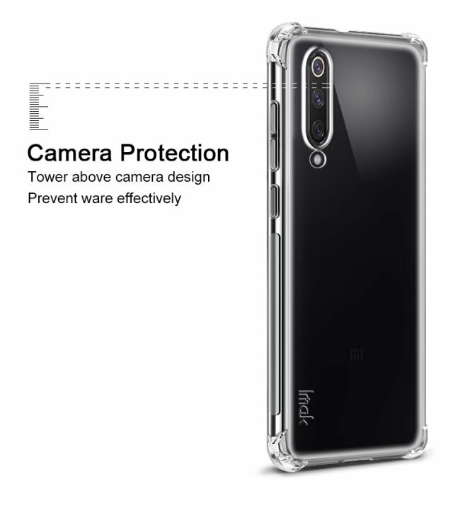 Защитный чехол IMAK Airbag MAX Case для Xiaomi Mi 9 SE - Matte Black: фото 12 из 15