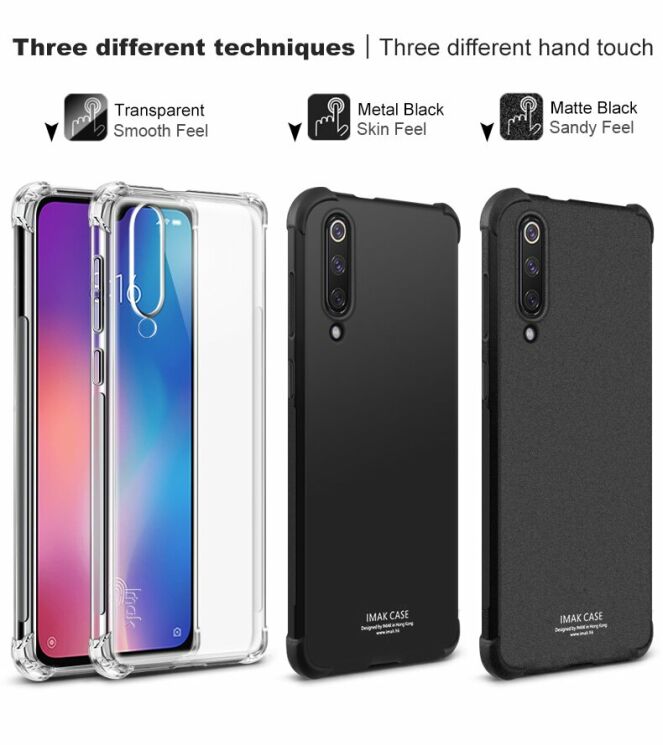 Защитный чехол IMAK Airbag MAX Case для Xiaomi Mi 9 SE - Matte Black: фото 8 из 15