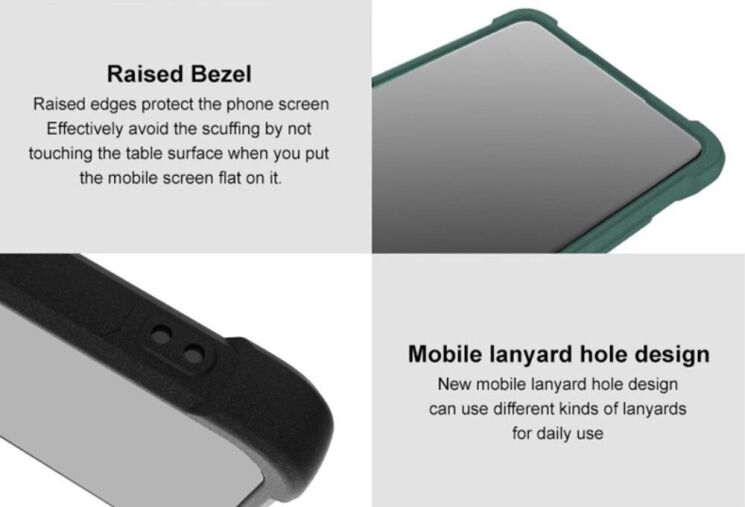 Защитный чехол IMAK Airbag Sand Case для Motorola Edge 50 Ultra - Black: фото 9 из 10