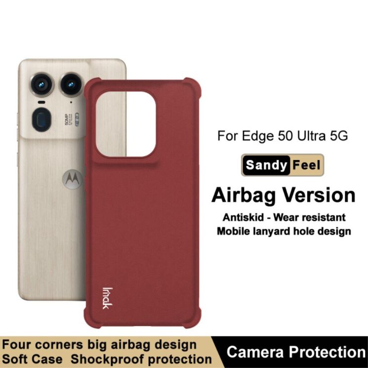 Защитный чехол IMAK Airbag Sand Case для Motorola Edge 50 Ultra - Black: фото 5 из 10