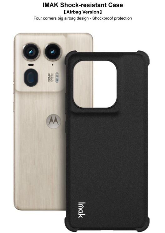 Защитный чехол IMAK Airbag Sand Case для Motorola Edge 50 Ultra - Black: фото 6 из 10