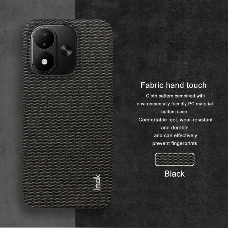 Защитный чехол IMAK Fabric Case для Xiaomi Redmi Note 17 (4G/5G) - Black (430036B) Защитный чехол IMAK Fabric Case для Xiaomi Redmi Note 17 (4G/5G) - Black: фото 9 из 10