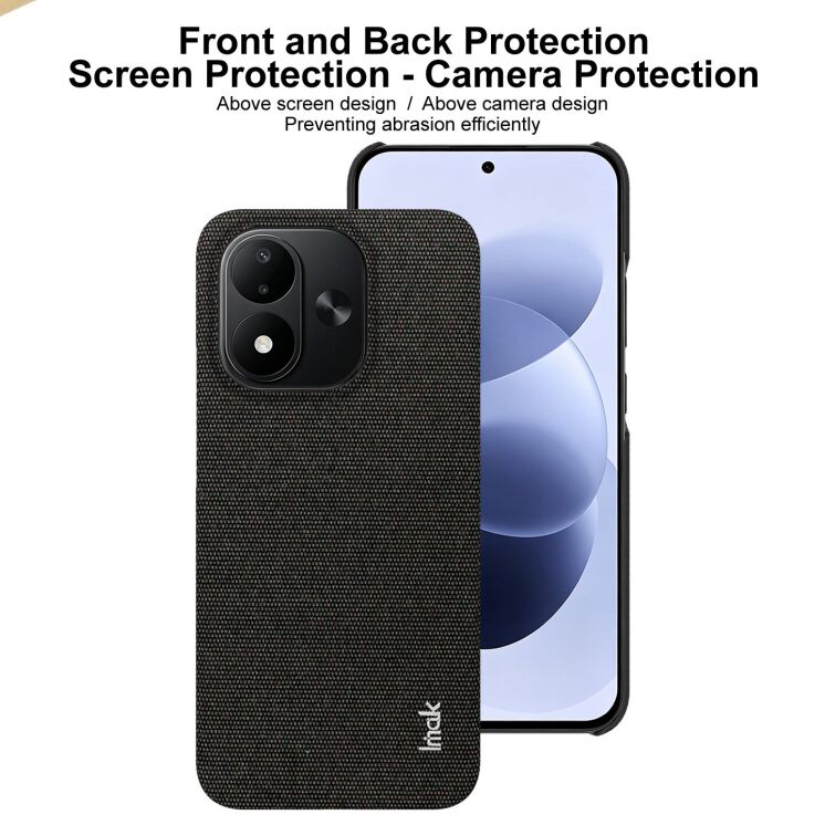 Защитный чехол IMAK Fabric Case для Xiaomi Redmi Note 17 (4G/5G) - Black (430036B) Защитный чехол IMAK Fabric Case для Xiaomi Redmi Note 17 (4G/5G) - Black: фото 8 из 10