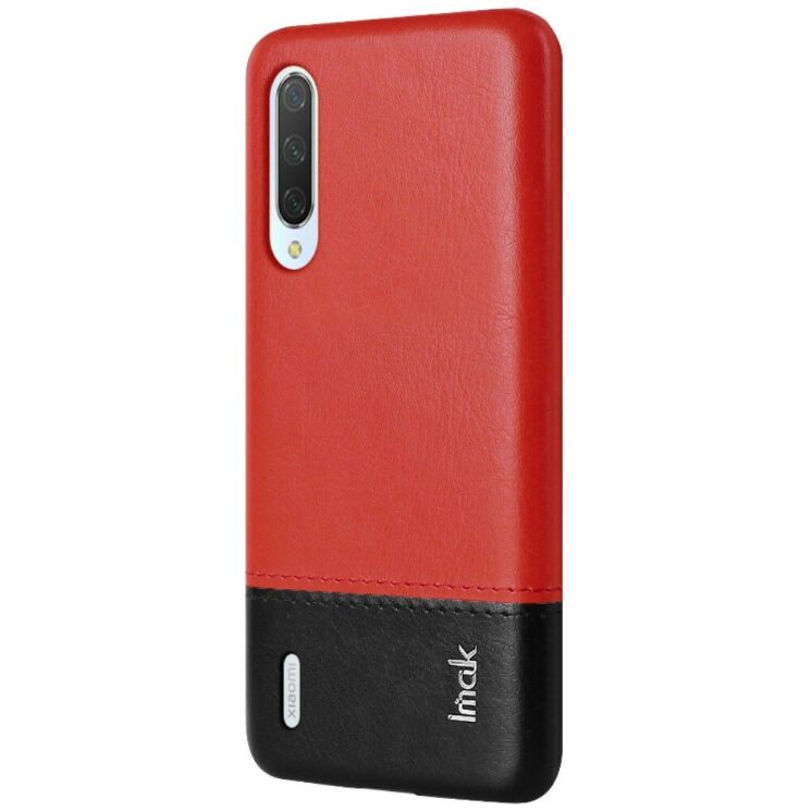 Захисний чохол IMAK Leather Series для Xiaomi Mi 9 Lite / Mi CC9 - Red / Black: фото 3 з 14