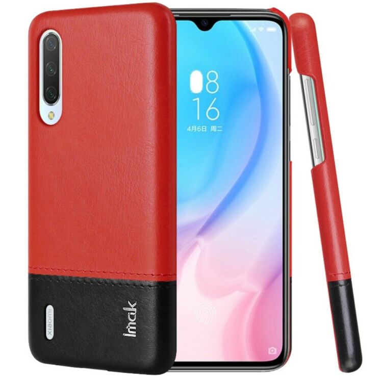 Захисний чохол IMAK Leather Series для Xiaomi Mi 9 Lite / Mi CC9 - Red / Black: фото 1 з 14