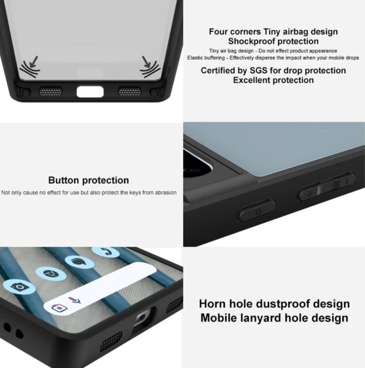 Защитный чехол IMAK UX-9B Series для ZTE Nubia Red Magic 5G - Black: фото 11 из 12
