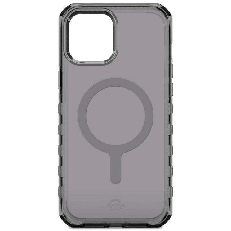 Защитный чехол ItSkins Supreme R Clear with MagSafe для Apple iPhone 13 (AP2R-MGCLR-GRPR) - Graphite: фото 1 из 6